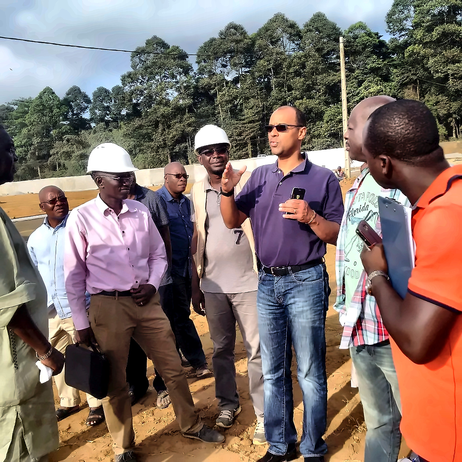 Échanges techniques sur chantier avec l'équipe Firenze