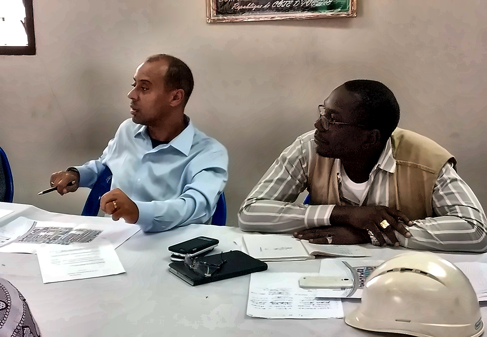 Réunion technique autour de plans d'expertise